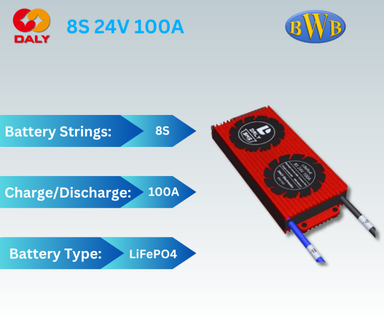 Daly BMS LiFePO4 8S 24V 100A Battery Management System